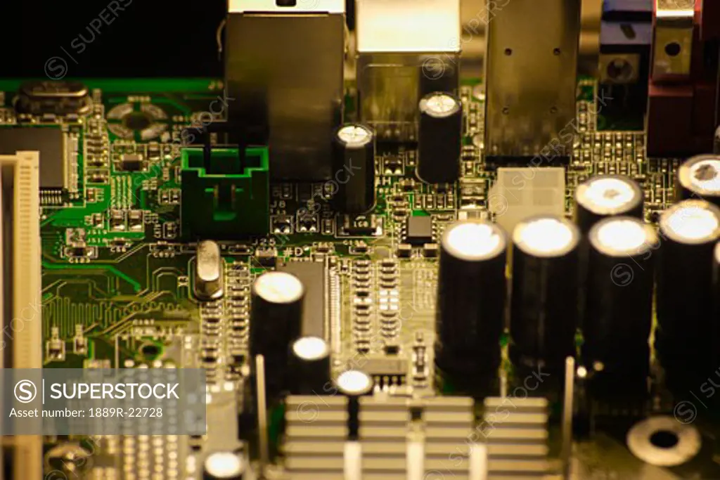 Close-up computer chips