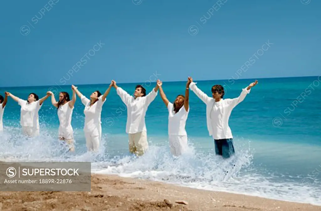 Group worship in the ocean