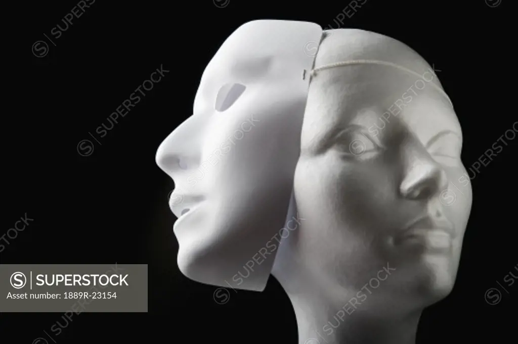 Female mannequin and mask
