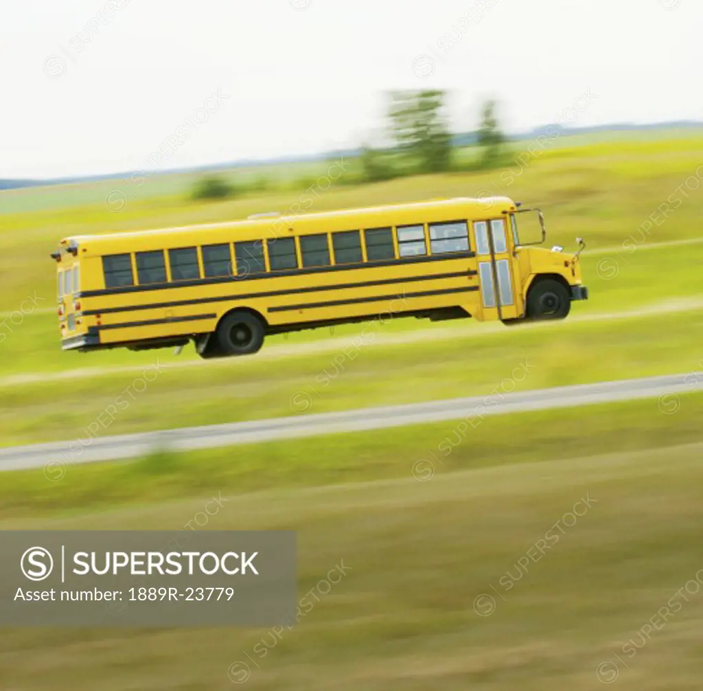 Moving school bus