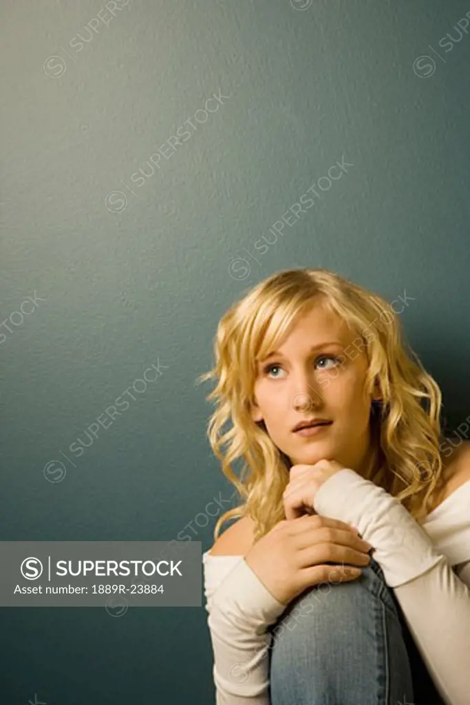Young woman sitting