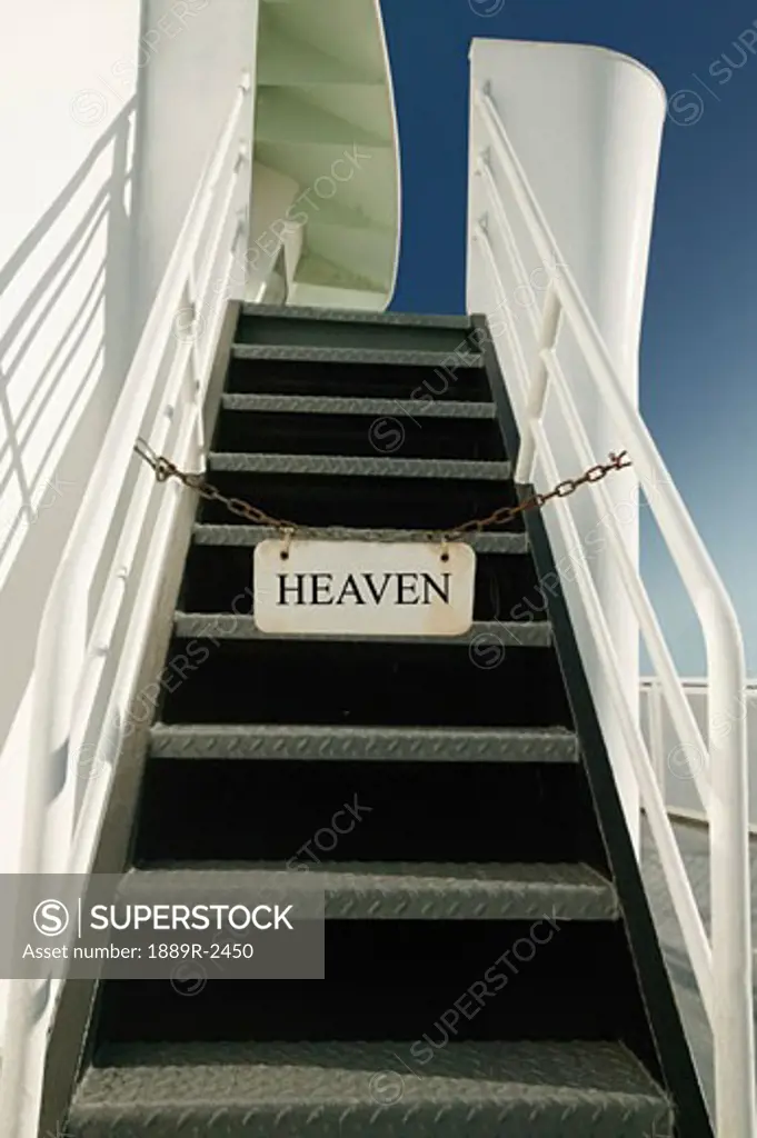 Stairway on boat