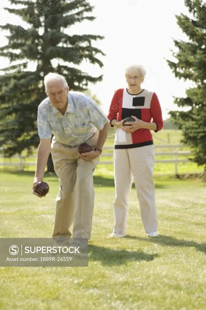 Seniors playing sports