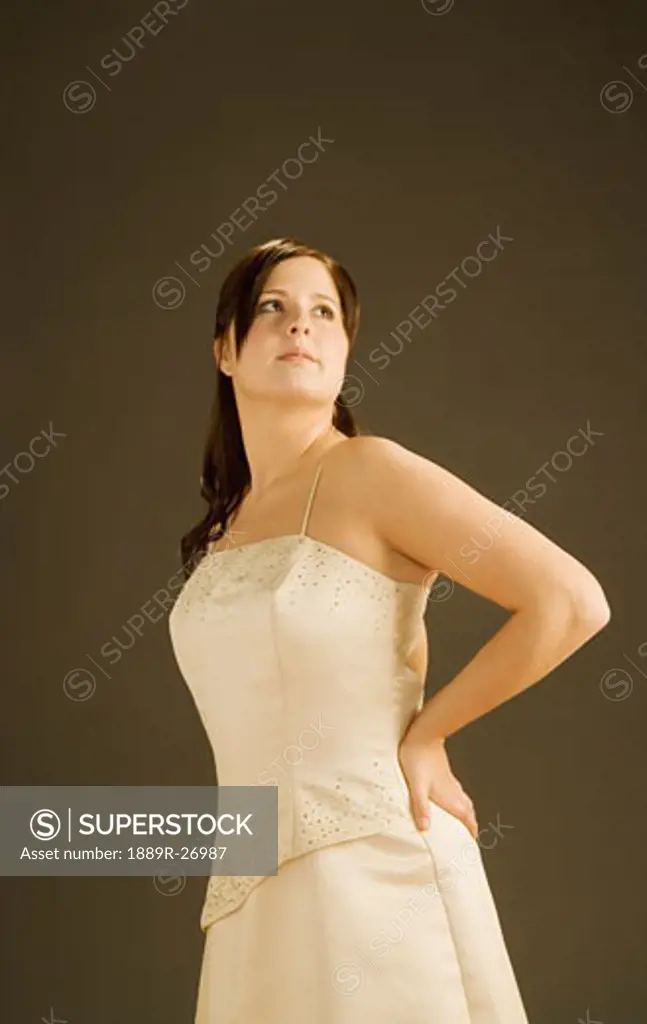 Young bride posing