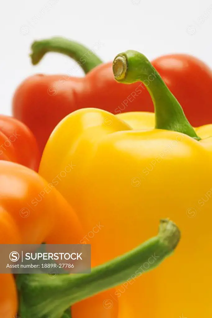Closeup of bell peppers