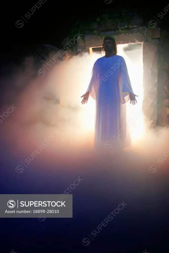 Jesus coming out of the tomb