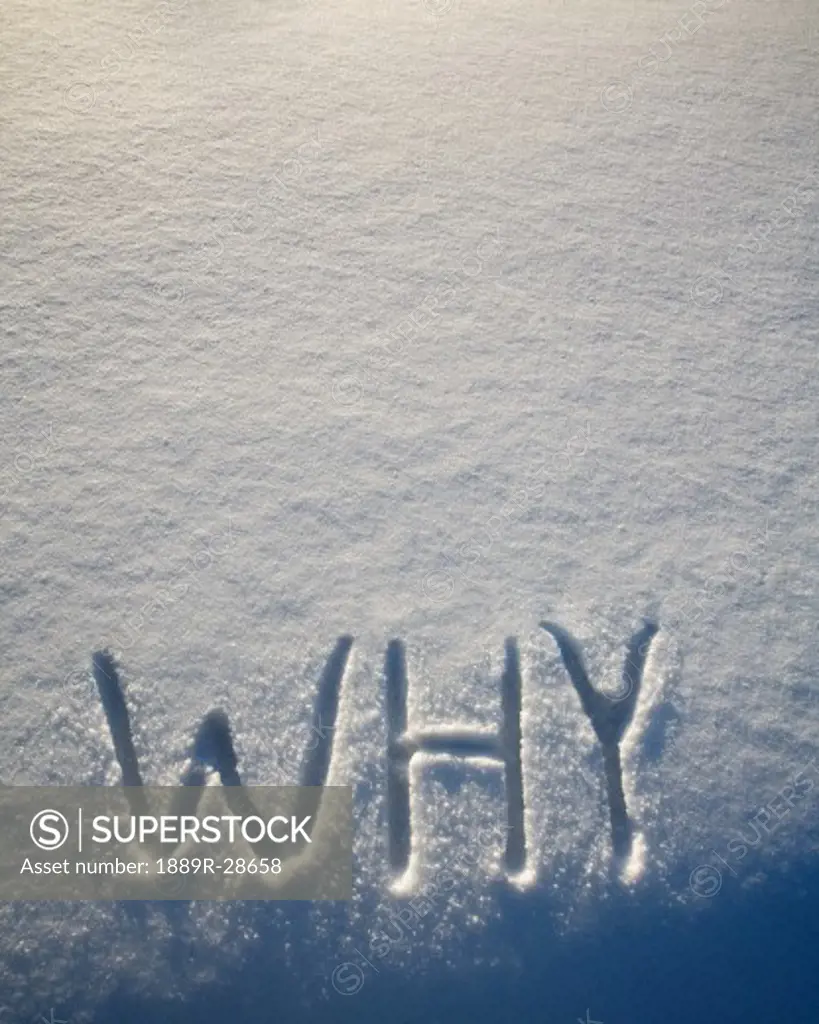 Why written in the snow