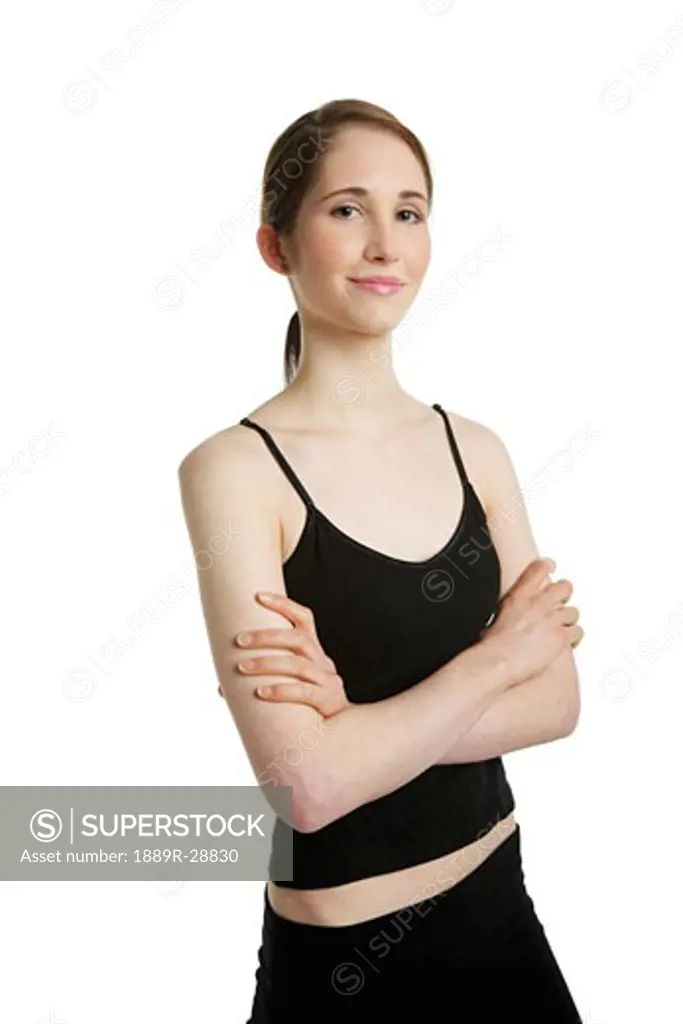 Woman wearing athletic clothing