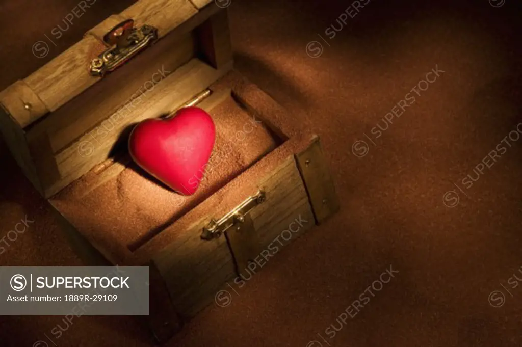 Heart in a wooden box