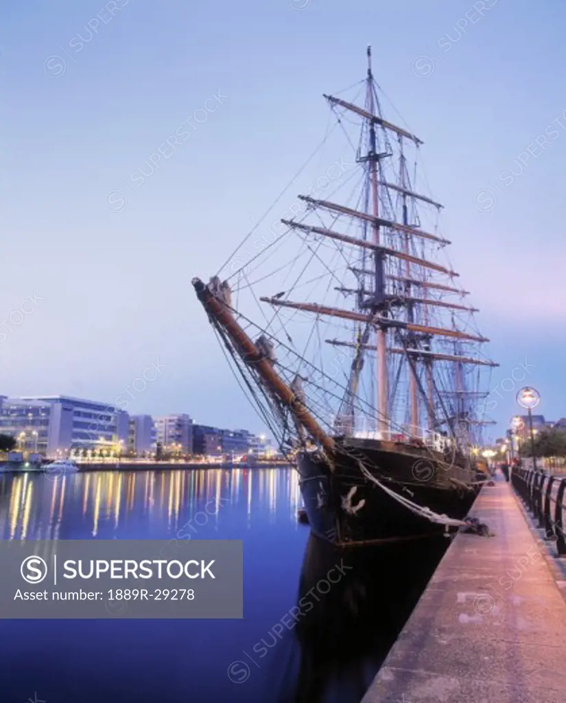 Tall Ship & IFSC, Sir John Rogerson's Quay, Dublin, Ireland