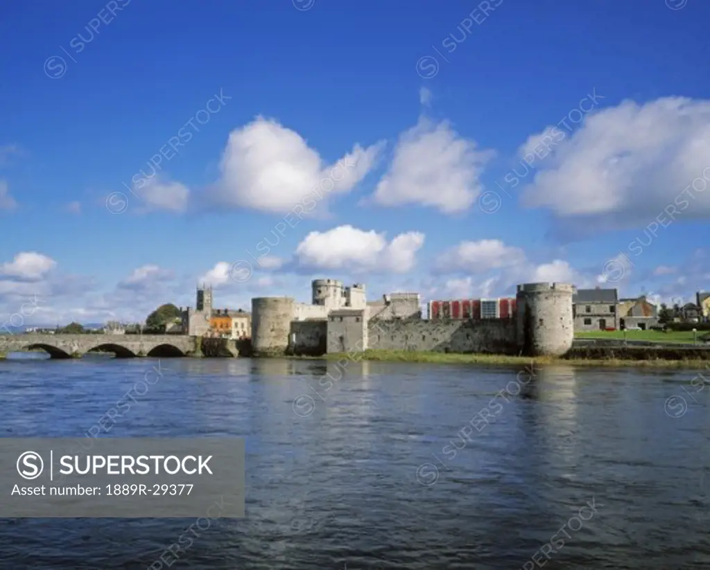 King John's Castle on the River Shannon in Limerick, Ireland