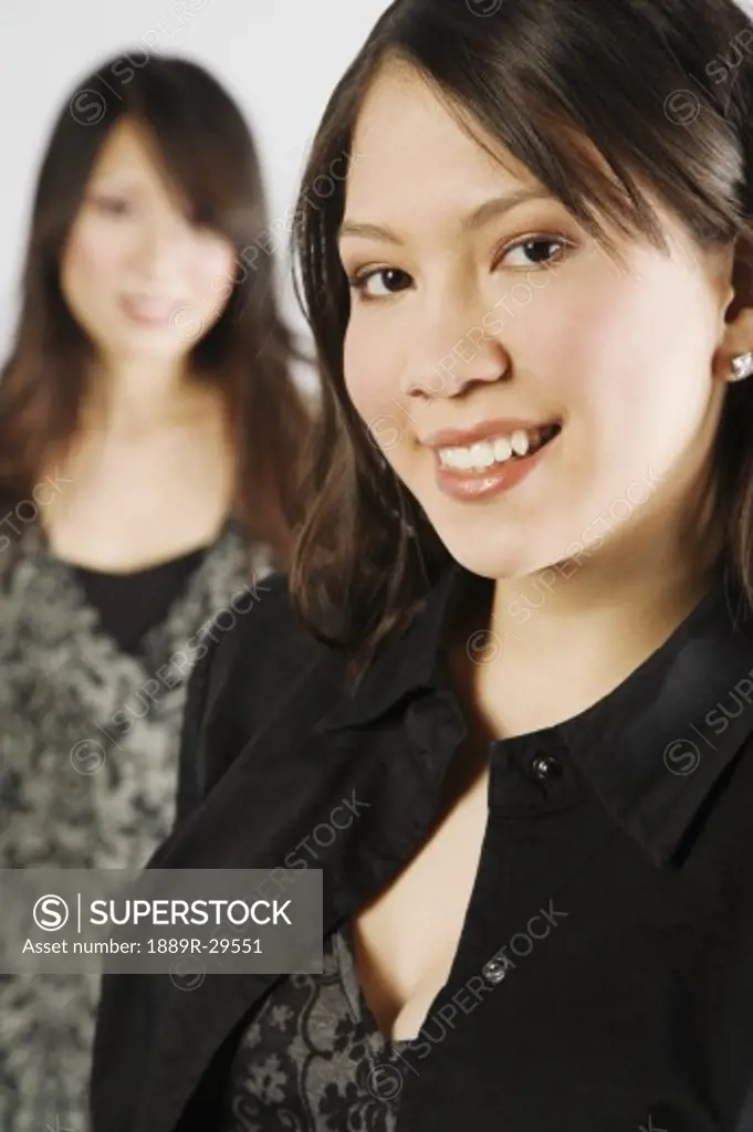 Two Women Smiling