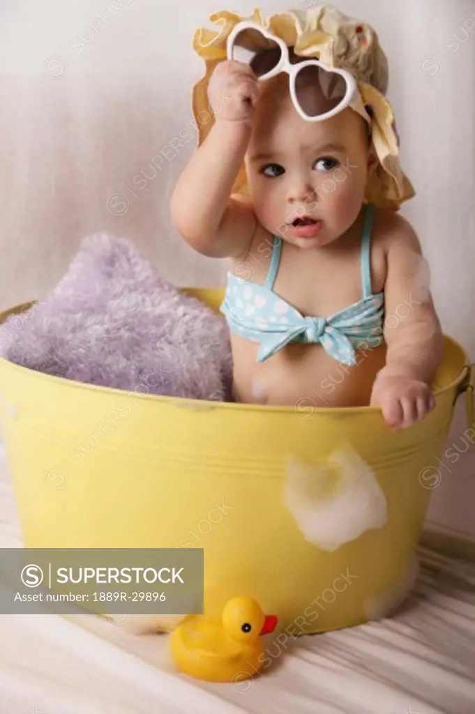 Baby in a bathtub  