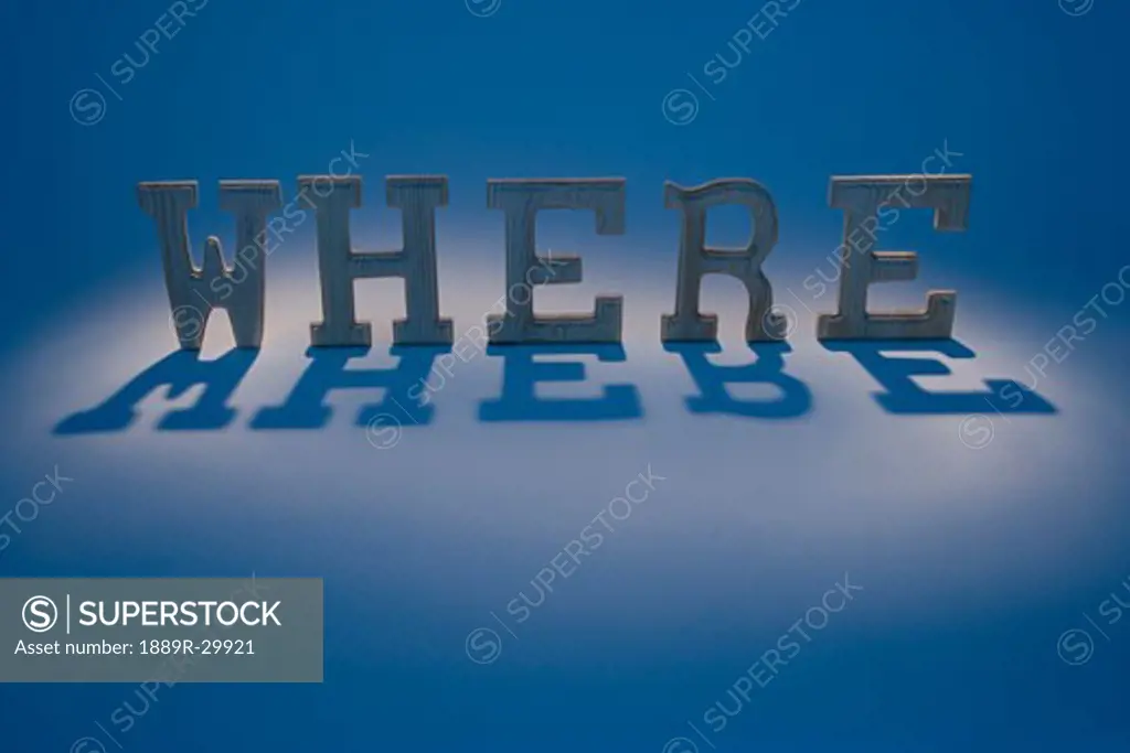 Where in standing letters