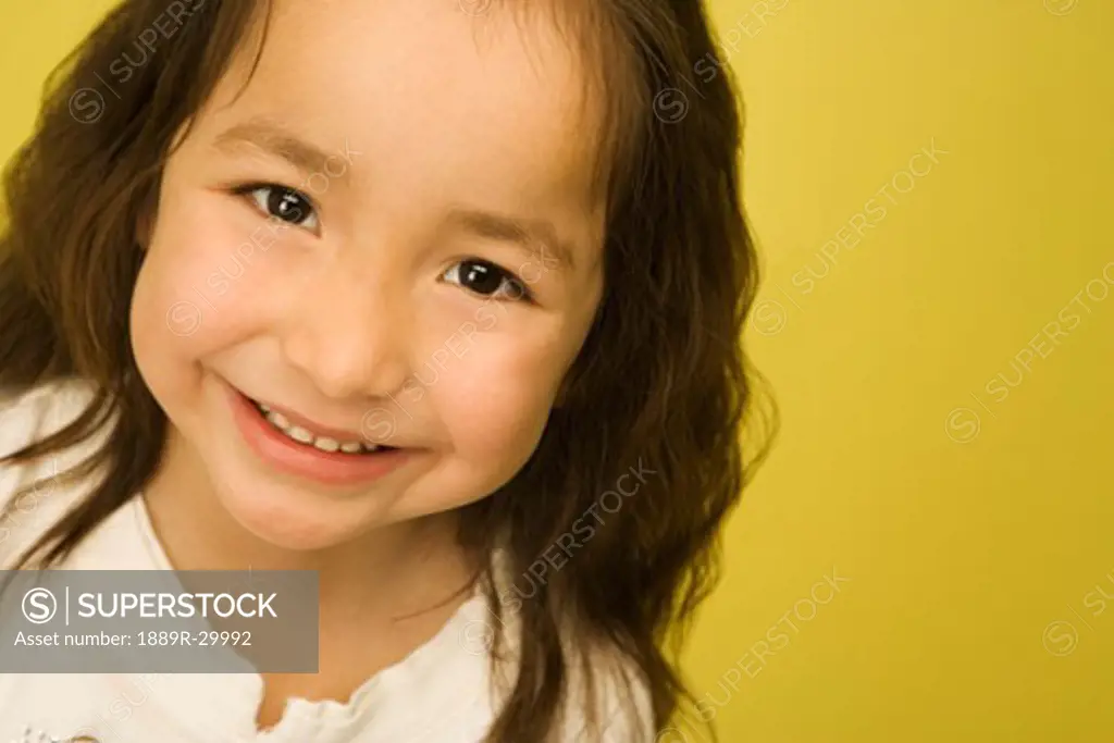 Portrait of little girl smiling