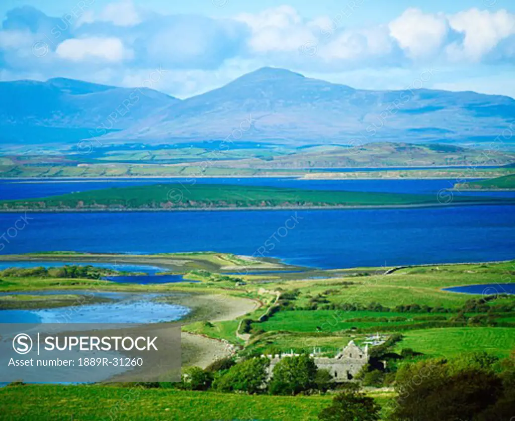 Co Mayo, Clew Bay from Croagh Patrick, Ireland