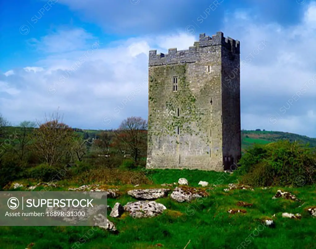Co Clare, The Burren, Dysert O'Dea Castle, circa 1480, Ireland