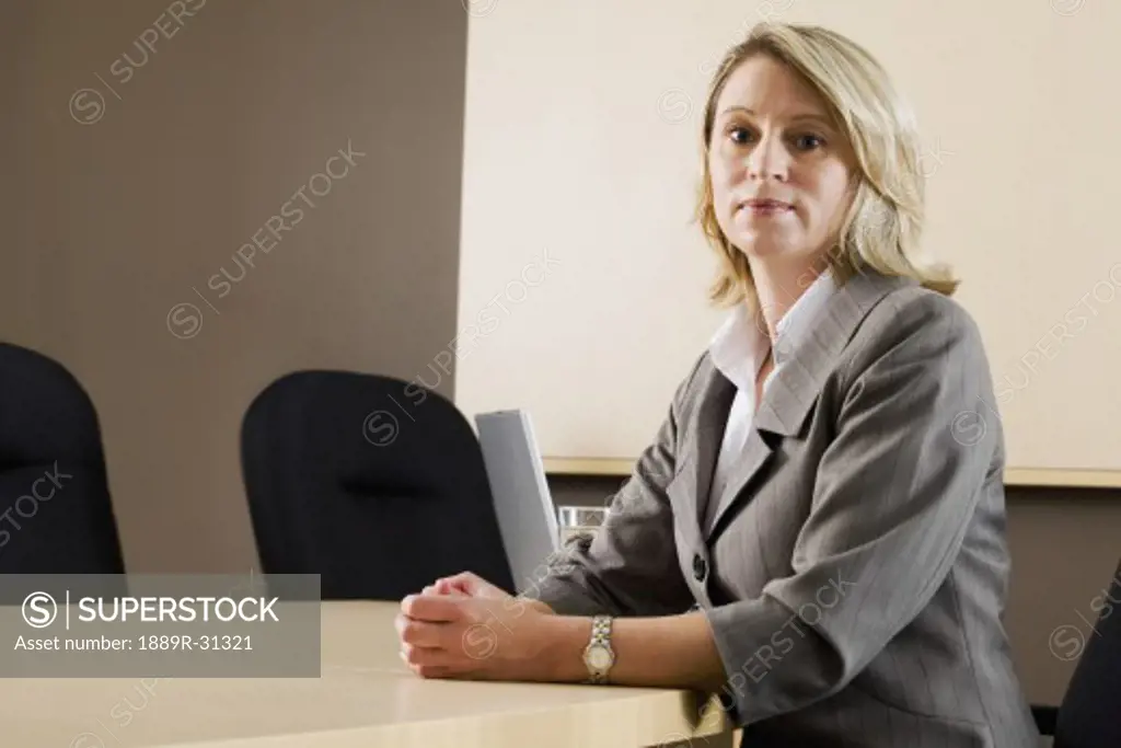 Businesswoman in a meeting room