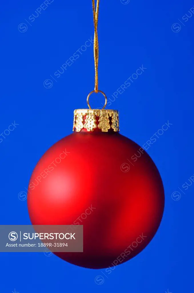 A Christmas decoration globe  