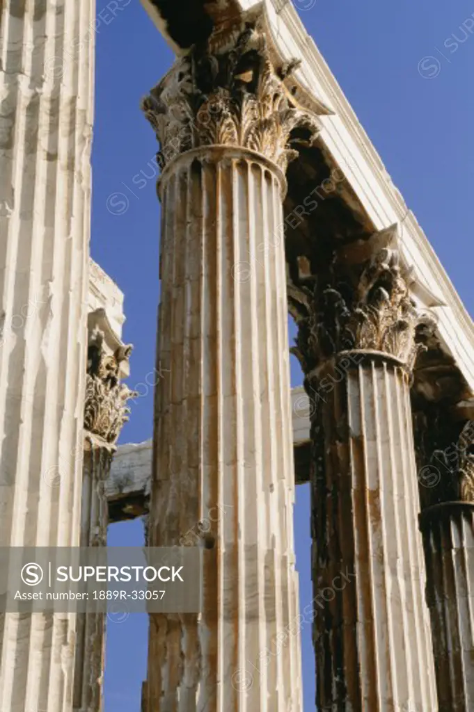 Corinthian Columns, Temple of Olympian Zeus, Athens, Greece  