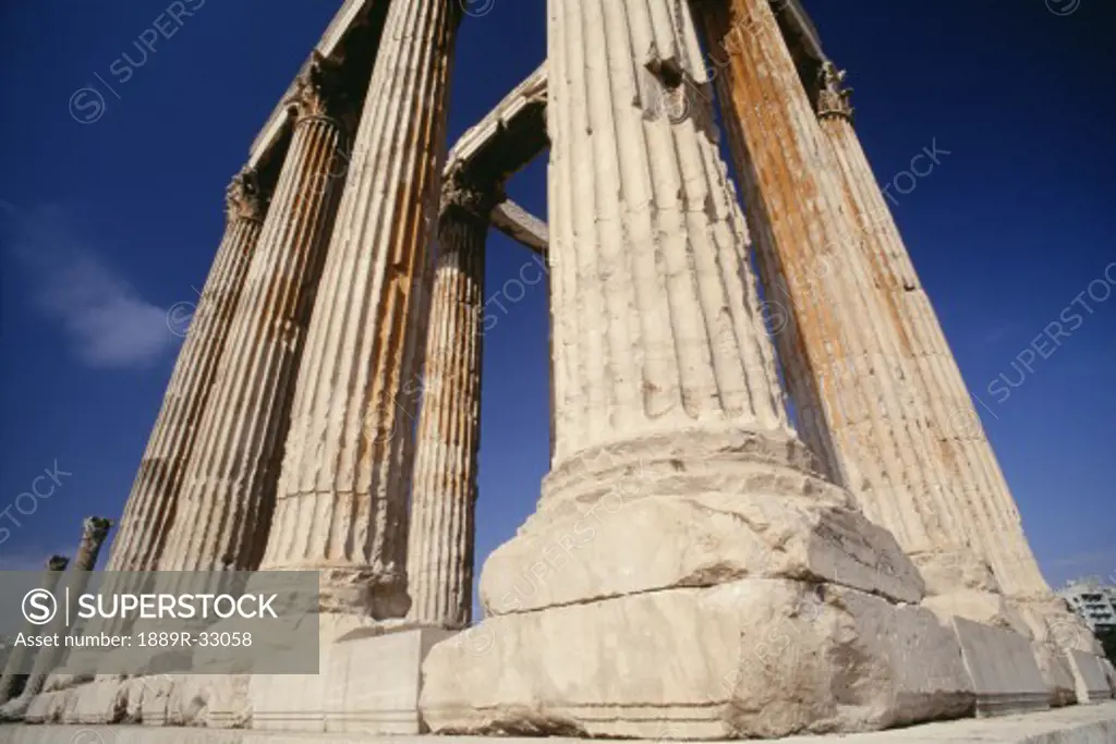 Corinthian columns, Temple of Olympian Zeus, Athens, Greece