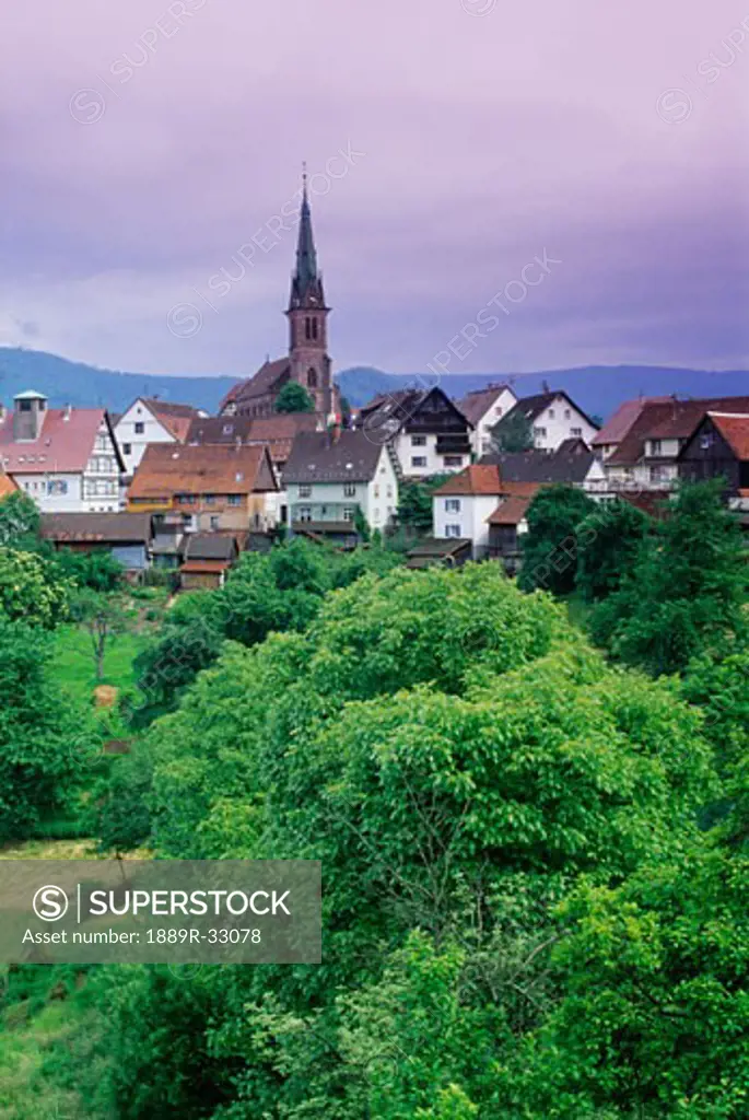 Village of Rottelsheim, Alsace, France
