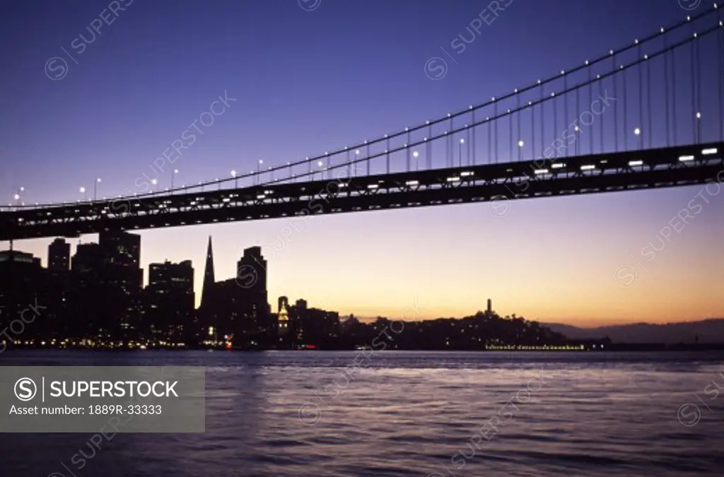 Bay bridge in San Francisco, USA