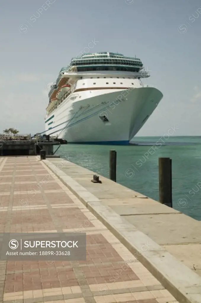 Cruise ship at port
