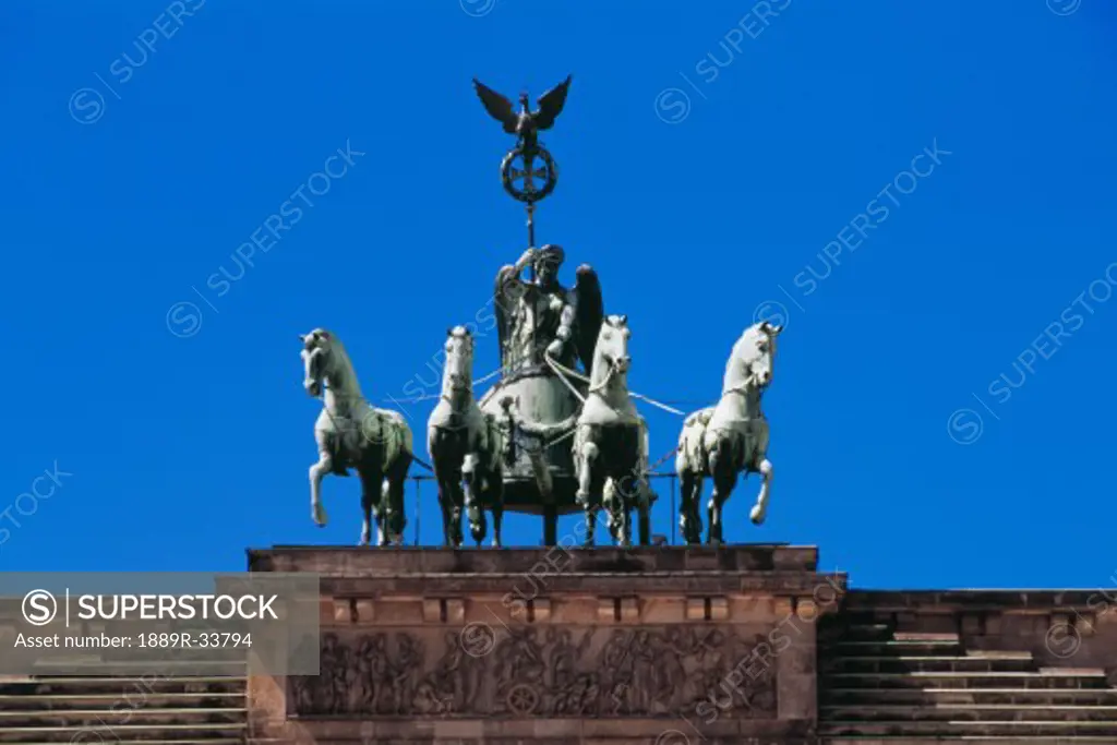 Quadriga of Victory atop the Brandenburg Gate, Berlin, Germany