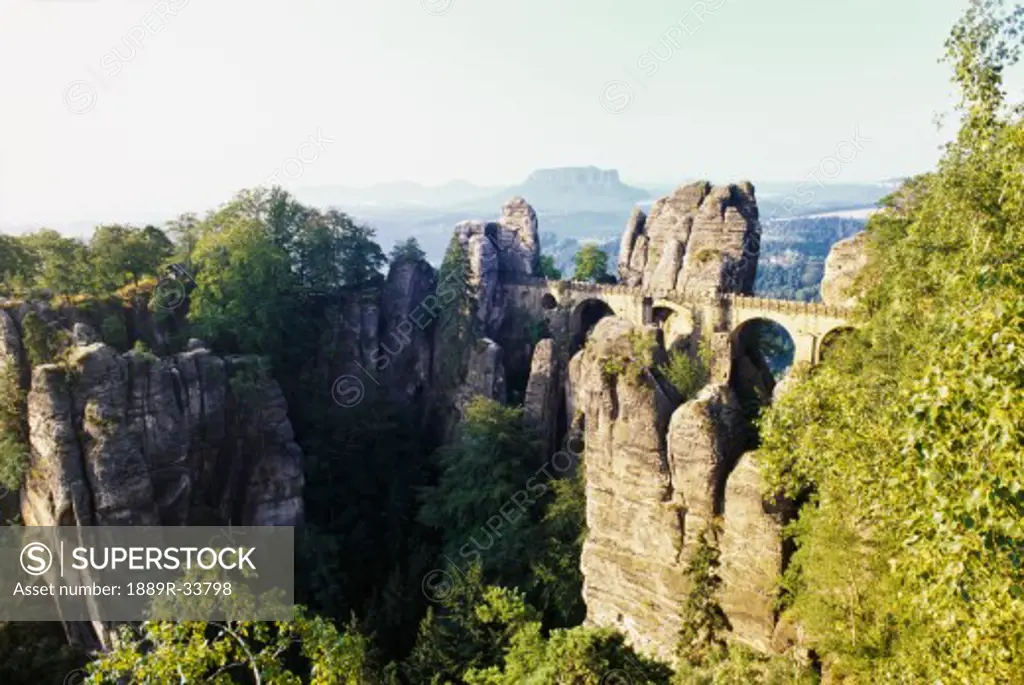Rock formations of the Bastei, Swiss Saxony, Germany