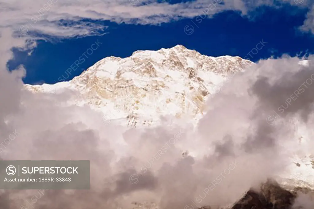 Aerial view of Mountains, Annapurna Sanctuary, Nepal