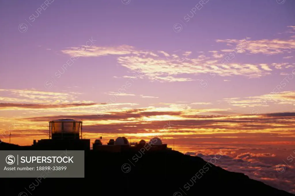Astronomical observatory, Haleakala National Park, Maui, Hawaii, U.S.A.