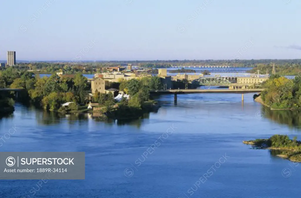 The Ottawa River and Victoria Island, Canada