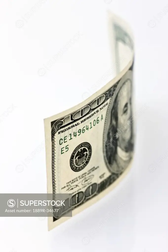 An American one hundred dollar bill