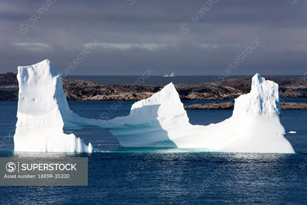 Icebergs, Island of Qoornoq, Province of Kitaa, Southern Greenland, Kingdom of Denmark  