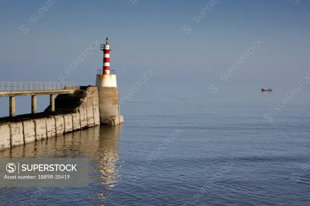 Lighthouse, Amble, Northumberland, England