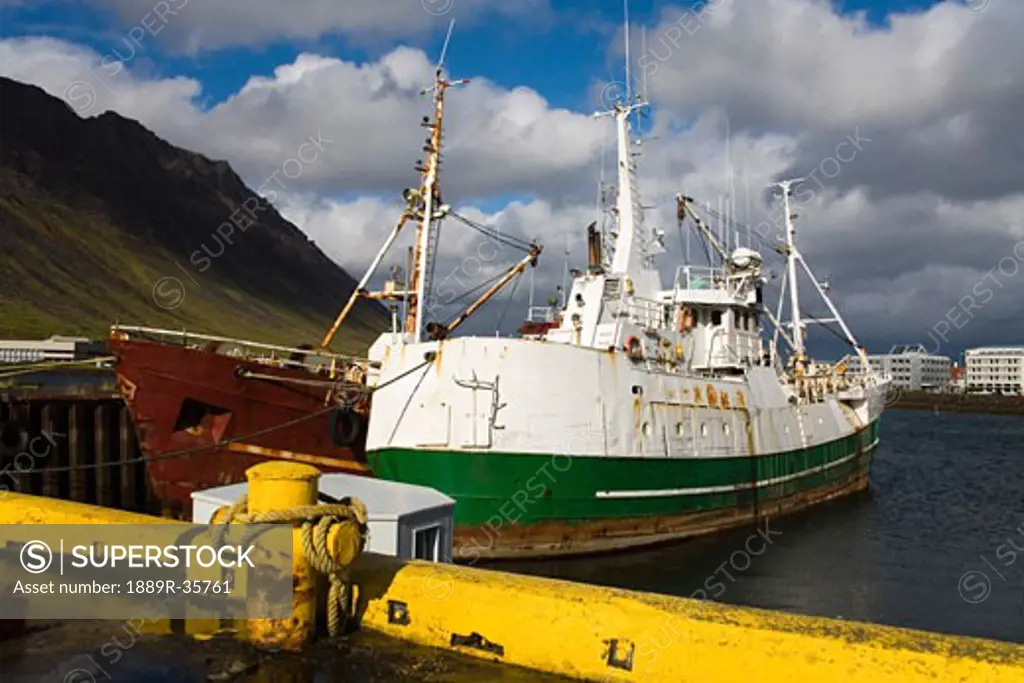 Fishing Vessels, Port of Ísafjörður, West Fjords Region, Iceland  