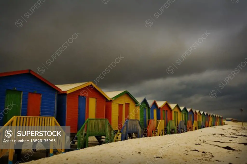 Changing huts, Muizenberg, Cape Town, South Africa