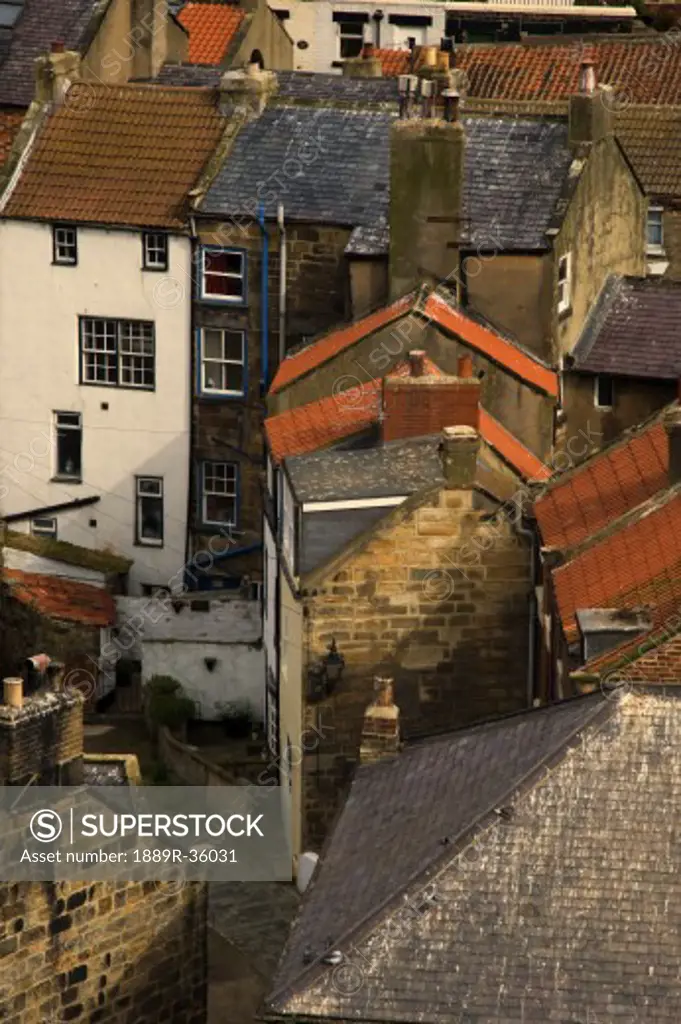 Rooftops of Staithes, Yorkshire, England