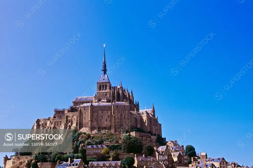 Mont Saint Michel Monastery on Normandy Coast, France
