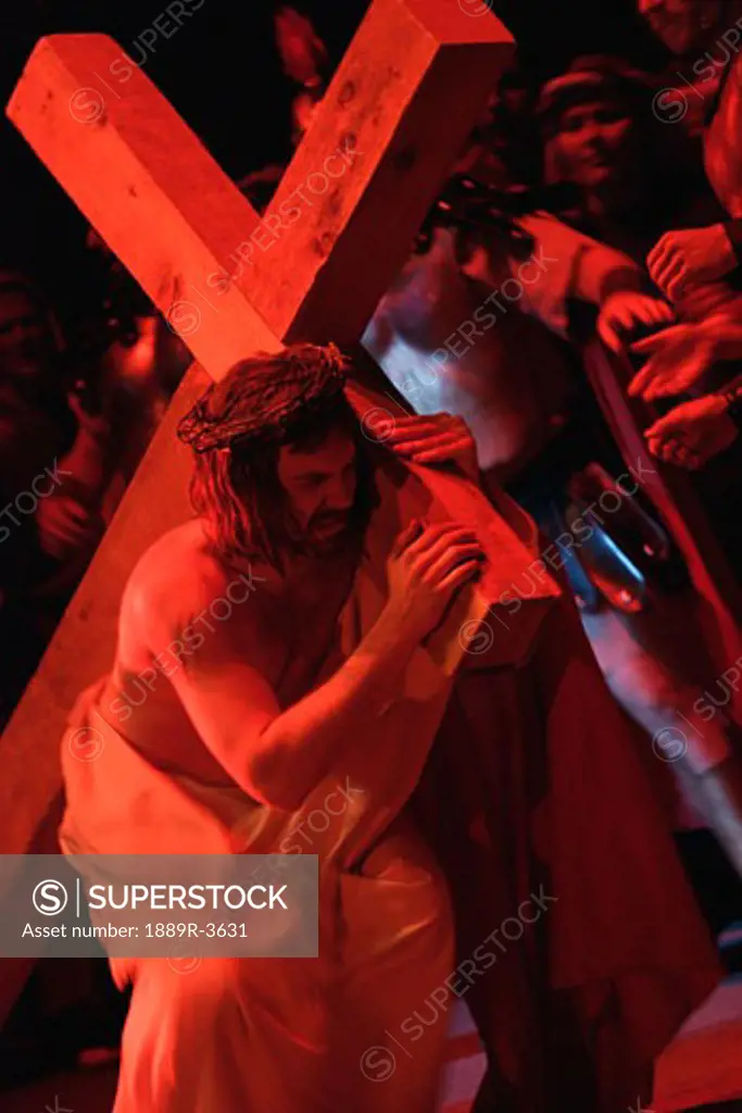 Jesus carrying cross