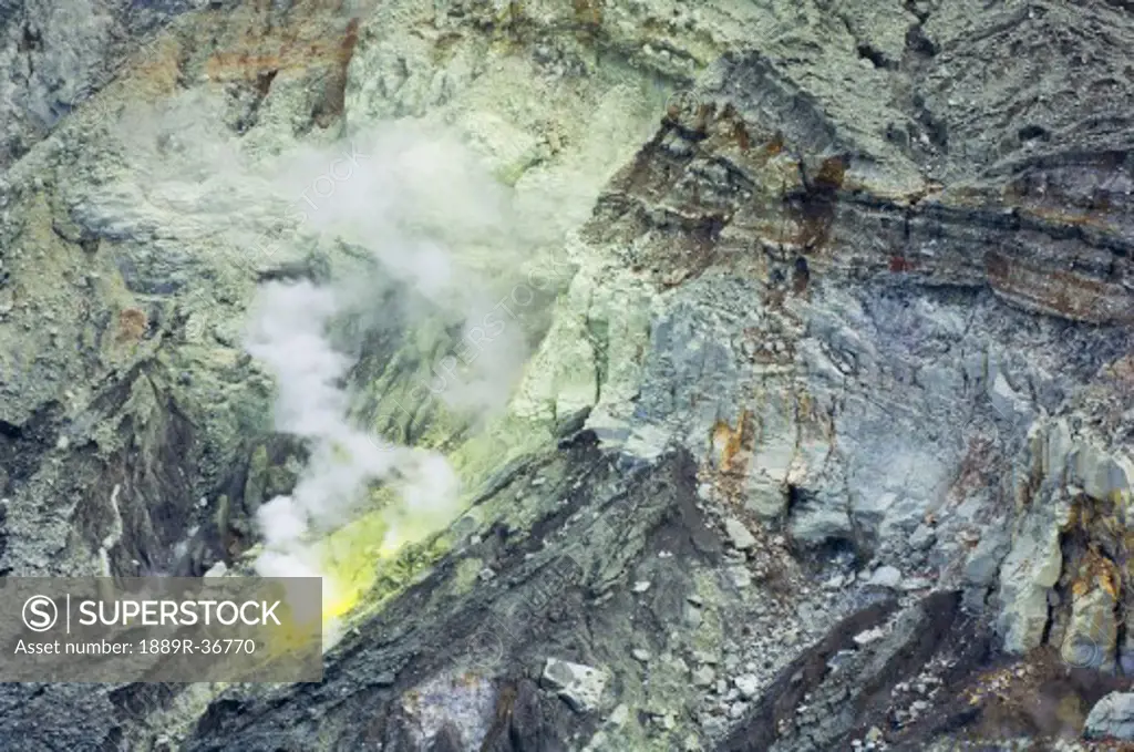 Sulfur vent in Poas Volcano, Costa Rica  
