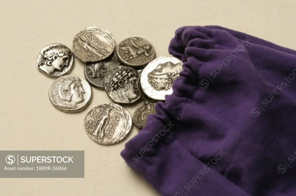 Ancient Roman Denarius coins