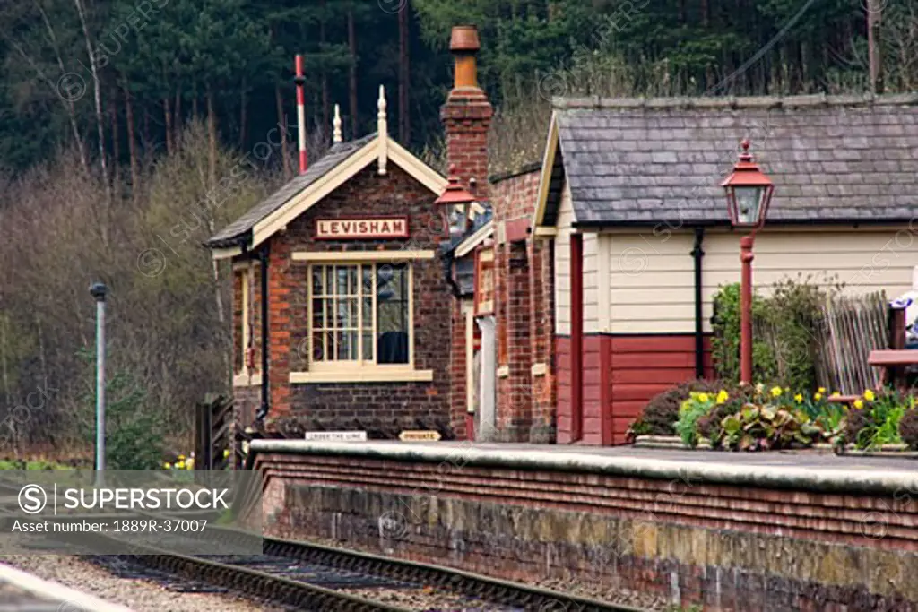 Train station in England