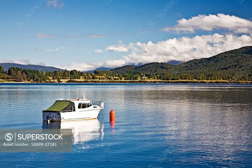 Boat, Lake Te Anau, New Zealand