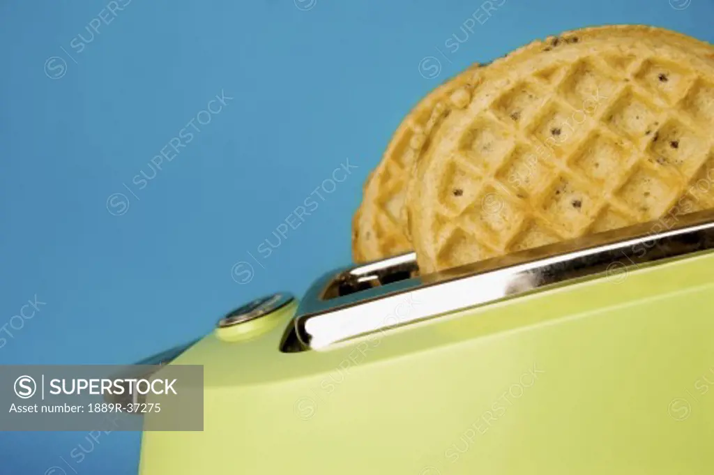 Waffles in a toaster