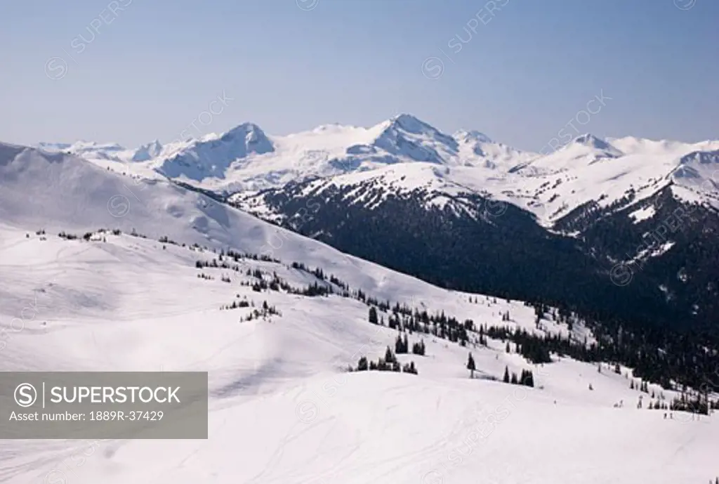 Winter mountain in Whistler, British Columbia, Canada
