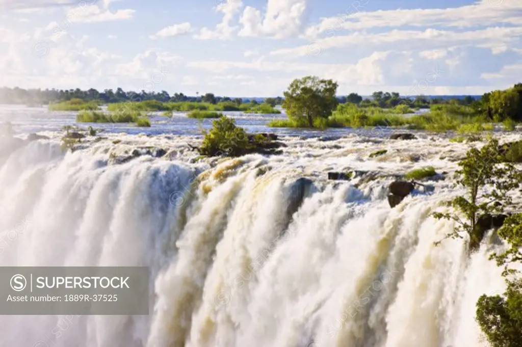 Victoria falls, Zambezi River, Zambia, Africa  