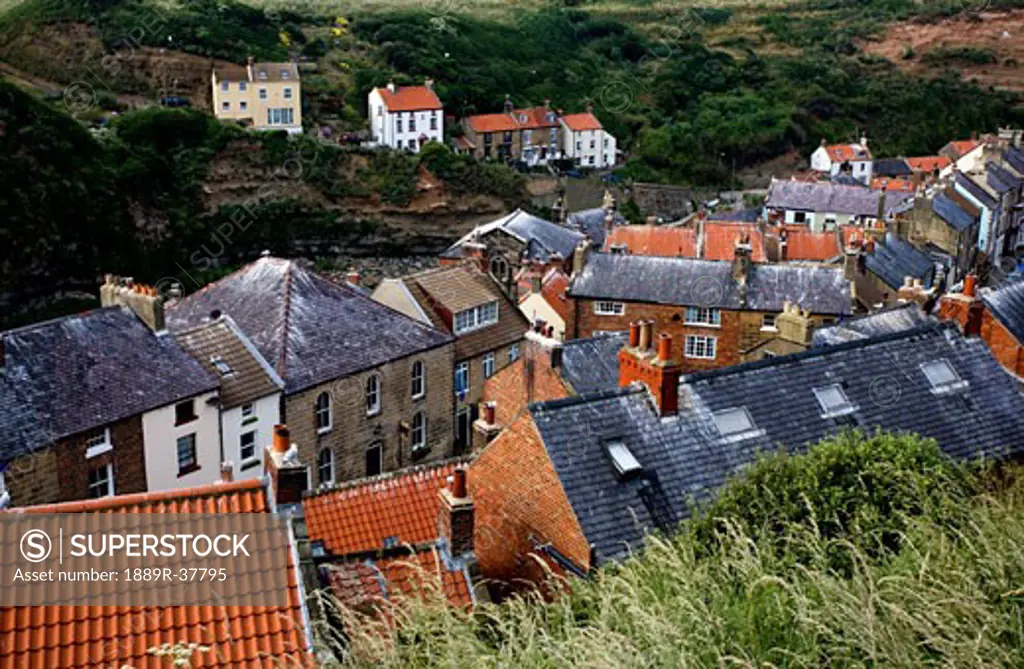 Rooftops Of Staithes, North Yorkshire, England