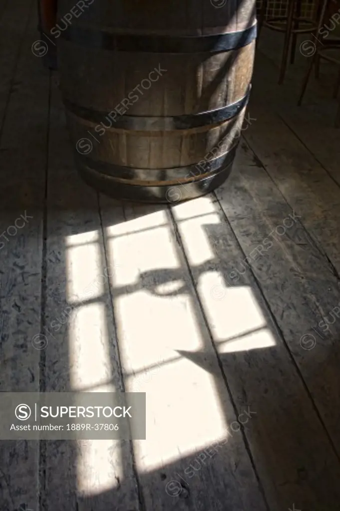 Sunlight Shining On A Wooden Floor